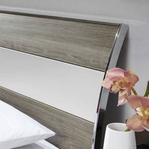 Futonbed Ancona truffeleikenhouten look - Alpinewit/truffeleikenhouten look - 140 x 200cm