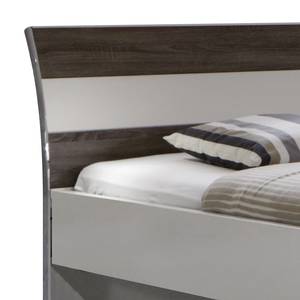 Futonbed Ancona truffeleikenhouten look - Alpinewit/truffeleikenhouten look - 160 x 200cm