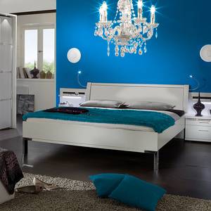 Bed Dubai I alpinewit - 160 x 200cm - Met verlichting