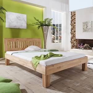 Massief houten bed Kleopatra (optioneel Natuurlijk gelakt beukenhout - 90 x 200cm - Geen opbergruimte