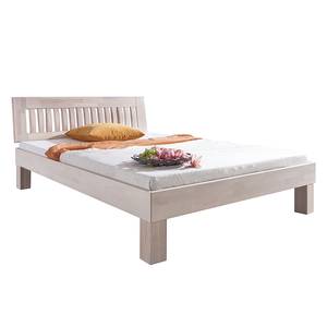 Massief houten bed Kleopatra (optioneel Wit geveegd beukenhout - 180 x 200cm - Geen opbergruimte