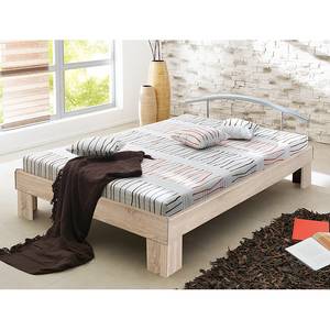 Bed Lennox eikenhouten look