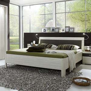 Bed Lissabon Polar larikshouten look/Havanna - 180 x 190cm - Geen opbergruimte - Met verlichting