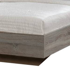 Lit futon Tendance Imitation chêne du Montana / Blanc - 180 x 200cm