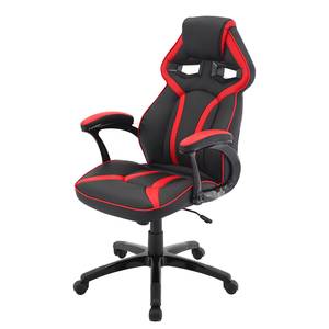 Fauteuil gamer Demen Imitation cuir - Noir / Rouge