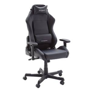 Chaise de bureau DX Racer 3 Imitation cuir / Matière synthétique - Noir