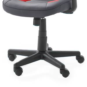 Chaise de bureau mcRacer III Imitation cuir / Nylon - Noir / Rouge