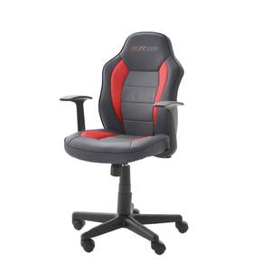 Gamestoel mcRacer III kunstleer/nylon - zwart/rood