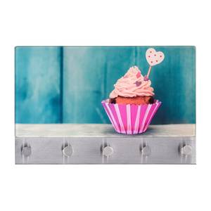 Garderobe Cupcake Edelstahl / Glas