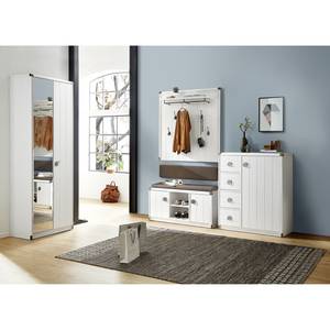 Armoire de vestibule Ramsing Imitation pin blanc