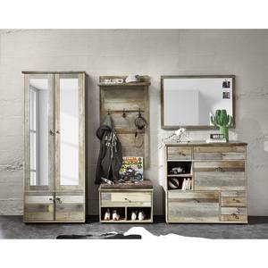 Armoire de vestibule Tapara I Marron / Gris