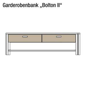 Garderobenbank Bolton II Weiß/Sonnengelb