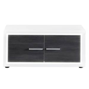 Banc de vestibule Piorini Imitation pin anthracite / Blanc