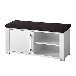 Banc de vestibule Silkeborg Blanc brillant