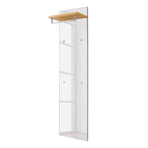 Panneau porte-manteaux Alavere III Blanc / Chêne blanc - Largeur : 42 cm