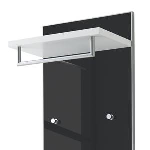 Panneau porte-manteaux Alavere III Anthracite / Blanc - Largeur : 42 cm