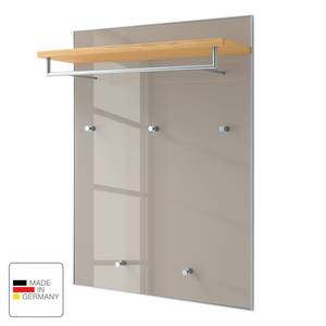 Panneau porte-manteaux Alavere IV Taupe / Chêne Bianco