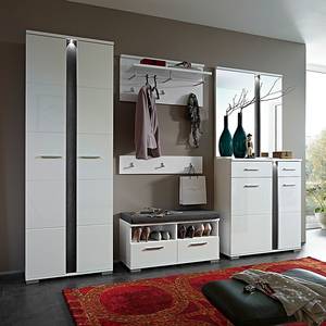 Armoire de vestibule Campo Blanc brillant