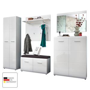 Ensemble de vestibule Adana IV Blanc brillant