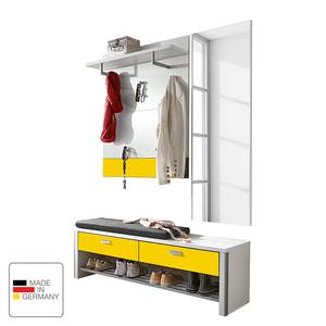 Ensemble de vestibule Bolton I Blanc / Jaune soleil