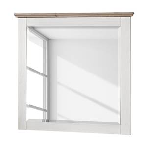 Miroir Liaras I Blanc - Bois manufacturé - 69 x 85 x 4 cm