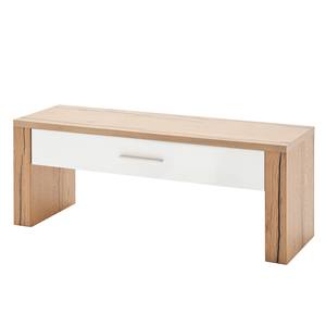 Banc de vestibule Rocoso Blanc / Chêne rustique