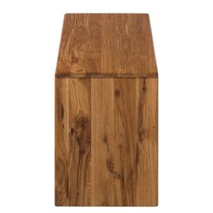 Panca con vano per scarpe Anamur legno massello di quercia selvatica - Quercia - Larghezza: 81 cm