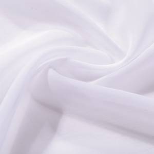 Rideau Afra avec bande ondulée Blanc - 450 x 150 cm