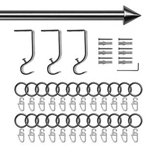 Gardinenstange Kegel III (1-läufig) Metall - Silber