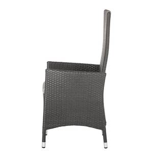 Gartenstuhl Paradise Lounge VI (2er-Set) Polyrattan - Grau