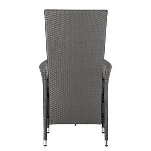 Chaises Paradise Lounge VI (lot de 2) Lot de 2 - Dossier haut - Poly rotin - Gris