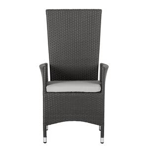 Chaises Paradise Lounge VI (lot de 2) Lot de 2 - Dossier haut - Poly rotin - Gris