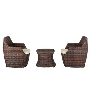 Ensemble de balcon Paradise Lounge Polyrotin - marron