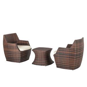 Balkongruppe Paradise Lounge (3-teilig) Polyrattan - Braun