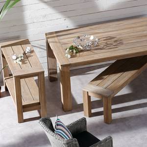 Panca Moretti Legno massello di teak Grey Wash - Larghezza: 150 cm