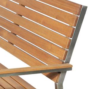 Panca da giardino TEAKLINE Teak massello / acciaio inox - Larghezza: 151 cm