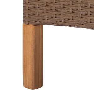 Gartenessgruppe Teak Line (7-teilig) I Polyrattan/Teakholz massiv