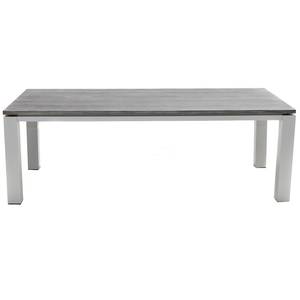 Tuintafel Nevis kunstvezel/aluminium - lichtgrijs