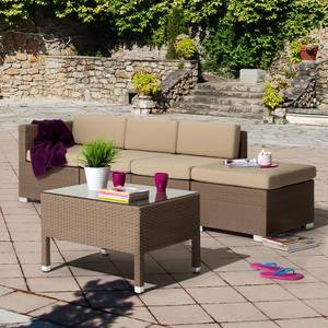 Gartengruppe Facil II (5-teilig) Polyrattan Cappuccino