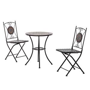 Chaises pliantes Aurelia I (lot de 2) Lot de 2 - Métal / Mosaïque