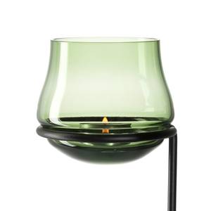 Tuinwindlicht Giardino glas/metaal - Groen/zwart