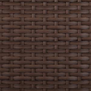 Bain de soleil Rattanesco Puca Polyrotin / Tissu - Marron / Beige