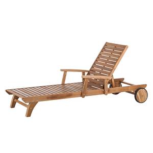 Gartenliege Teak Line Agia aus Holz - in Braun