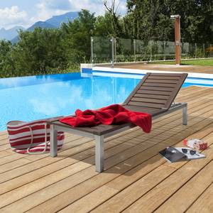 Gartenliege Teak Line Vari Teakholz massiv / Edelstahl