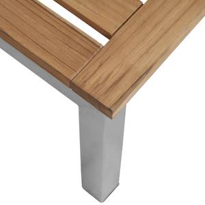 Lettino da giardino TEAK DELUXE Teak massello / acciaio inox - Teak