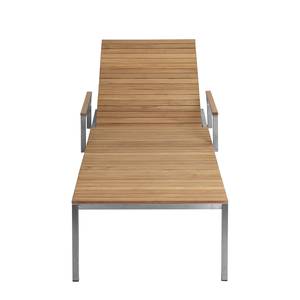 Lettino da giardino Teakline Exclusive Teak massello / acciaio inox