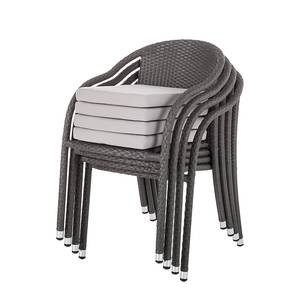 Set mobili da giardino Paradise Gismo Polyrattan - Grigio