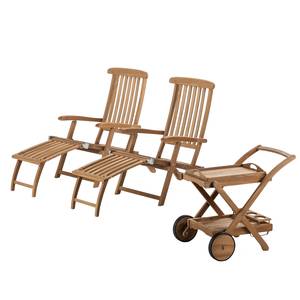 Gartenmöbelset Teak Line Agia 3-teilig Teakholz