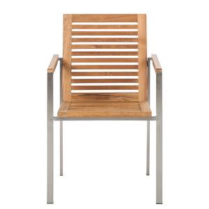 Gartenmöbelset Teak Line Vari 7-teilig Edelstahl/Teakholz