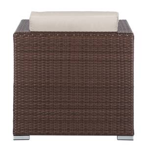 Gartensessel Rattanesco Puca Polyrattan / Textil - Braun / Beige